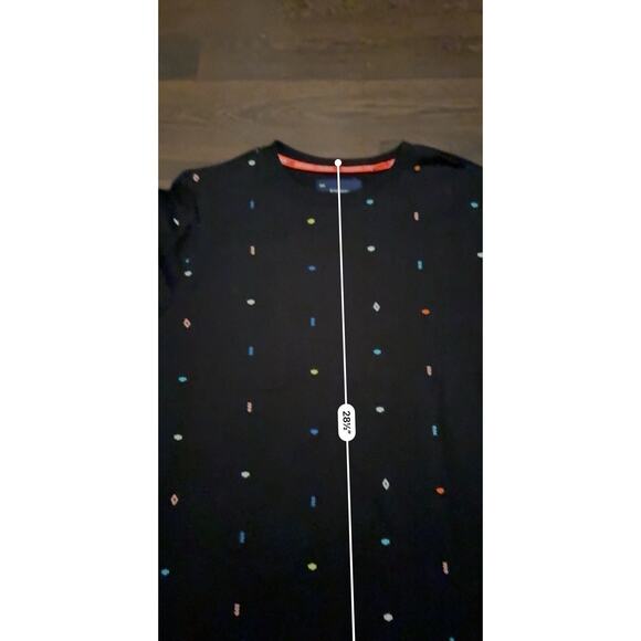 Superdry Mens Aoe All Over Embroidered Black crew sweatshirt Crew Neck Medium - Picture 8 of 9